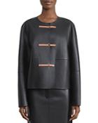 Lafayette 148 New York Nash Leather Jacket