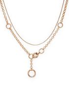 Aqua Two-layer Toggle Chain Necklace, 19 - 100% Exclusive