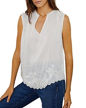 Velvet By Graham & Spencer Millay Embroidered Boho Top