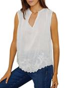 Velvet By Graham & Spencer Millay Embroidered Boho Top