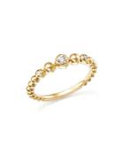 Diamond Beaded Band In 14k Yellow Gold, .10 Ct. T.w. - 100% Exclusive