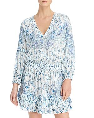 Poupette St. Barth Ilona Printed Mini Dress