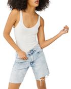 Dl1961 Emilie Shredded Hem Cutoff Shorts