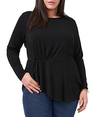 Vince Camuto Pleating Peplum Top