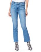 Paige Claudine Ankle Flare Jeans In Seaspray