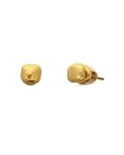 Gurhan 22k Yellow Gold Spell Pebble Stud Earrings