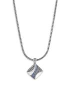 John Hardy Sterling Silver Classic Chain Pendant Necklace With Blue Sapphire, 20