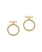 Bloomingdale's Circle Drop Earrings In 14k Yellow Gold - 100% Exclusive