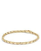 David Yurman Small Fluted Chain Bracelet In 18k Gold