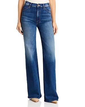 Mother The Hustler Roller Heel Jeans In High Fidelity