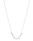 Meria T 14k White Gold Marquis Diamond Charm Necklace, 18