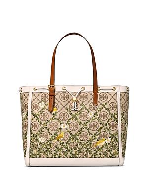 Tory Burch T Monogram Jacquard Embroidered Tote