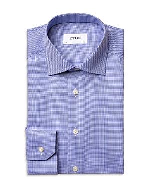 Eton Houndstooth Contemporary Fit Dress Shirt