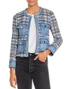 Alice And Olivia Avis Combo Patch Jacket