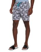 Robert Graham Star Board Floral Print Classic Fit Swim Trunks