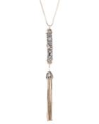 Alexis Bittar Chain Tassel Pendant Necklace, 28