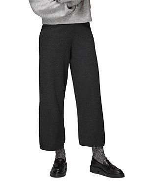 Whistles Knitted Wide Leg Marl Trousers