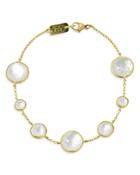 Ippolita 18k Yellow Gold Lollipop Mother-of Pearl Doublet And Mother-of-pearl Link Bracelet
