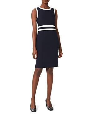 Hobbs London Candice Contrast Sleeveless Sheath Dress