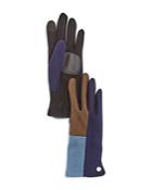 Echo Color Block Wool Blend Tech Gloves