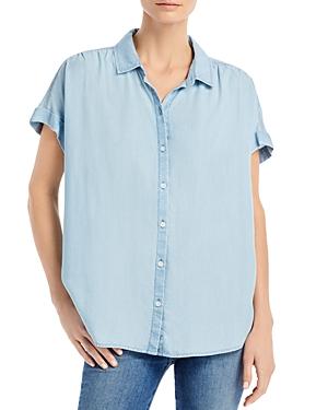Beachlunchlounge Rileah Denim Button Up Shirt