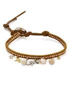 Chan Luu Cultured Freshwater Pearl & Shell Charm Bracelet