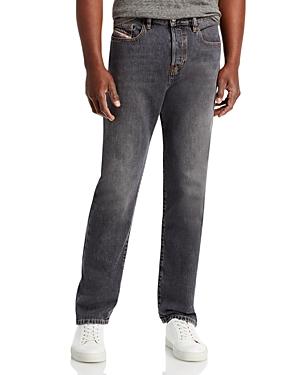 Diesel D Viker Straight Fit Jeans In Black Denim