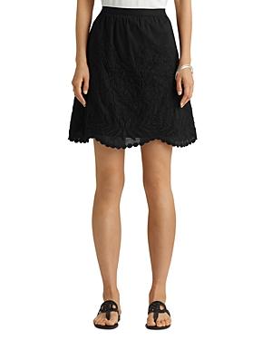 Lauren Ralph Lauren Embroidered Voile Mini Skirt