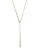 Lana Jewelry Mirror Disc Lariat Necklace, 16