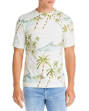 Scotch & Soda Palm Printed Jersey Crown Tee