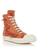 Drkshdw Rick Owens Men's Distressed High Top Sneakers