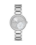 Michael Kors Courtney Stainless-steel Pave Watch, 36mm