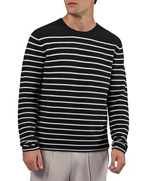 Atm Anthony Thomas Melillo Striped Cotton Pullover Sweater