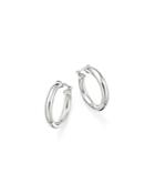 Sterling Silver Tube Hoop Earrings - 100% Exclusive