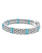 Lagos Blue Caviar & Diamond Sterling Silver Bracelet, 6