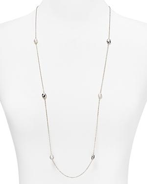 Sterling Silver & Freshwater Pearl Station Necklace, 36 - 100% Exclusive