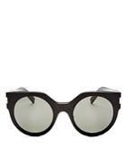 Saint Laurent Slim Feminine Oversized Cat Eye Sunglasses, 50mm
