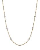 Roberto Coin 18k Yellow And White Gold Diamond Station Necklace, 16