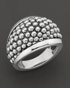 Lagos Sterling Silver Caviar Domed Ring