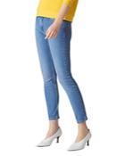 Whistles Mid Rise Skinny Jeans In Light Wash