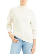 Theory Cashmere Whipstitched Turtleneck Sweater