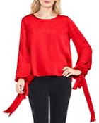 Vince Camuto Tie Cuff Balloon Sleeve Blouse