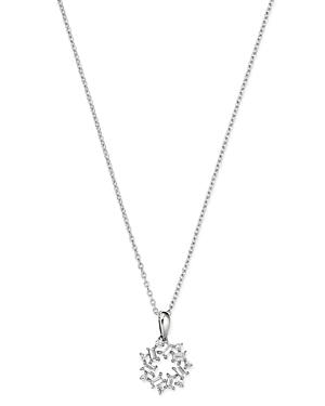 Bloomingdale's Scattered Diamond Circle Pendant Necklace In 14k White Gold, 0.25 Ct. T.w. - 100% Exclusive