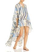 Cult Gaia Farah Silk & Linen Cover Up