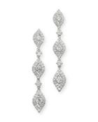 Bloomingdale's Pave Diamond Drop Earrings In 14k White Gold, 1.60 Ct. T.w. - 100% Exclusive