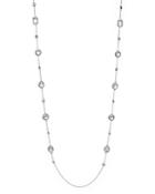 Ippolita Sterling Silver Rock Candy Medium Stone With Beads Station Necklace In Clear Quartz, 42