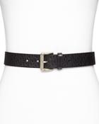 Michael Michael Kors Leather Logo Belt
