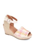 Gentle Souls By Kenneth Cole Women's Charli Woven Espadrille Wedge Sandals