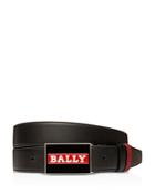Bally Men's Plaque Reversible Leather Belt