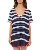 Ted Baker Striped Tunic Swim Cover-up